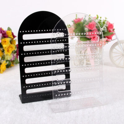 126 2 Fashion Stand Organizer Metal Studs Earrings Colors Holder Jewelry Rack Holes
