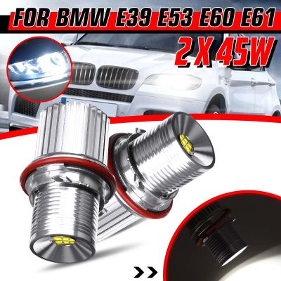 90W ไม่มีข้อผิดพลาด Angel Eyes Ha1o 9ไฟ LED หลอดไฟสำหรับ BMW E39 E60 E61 E87 E53