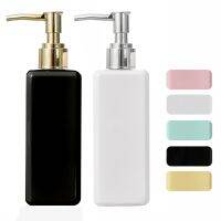 250ml Square Soap Bottles Macaron Color Bathroom Countertop Decoration Soap Dispenser Travel Size Refillable Empty Bottle