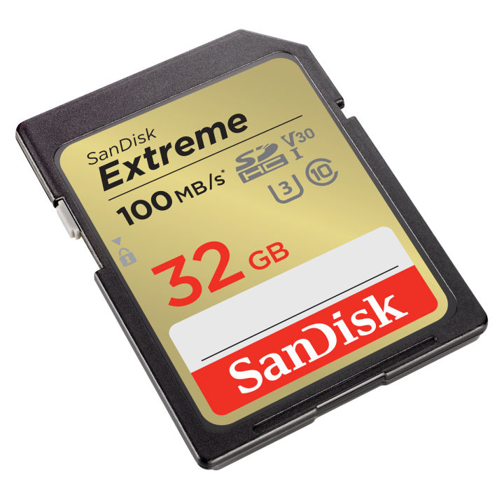 sandisk-extreme-sd-card-32gb-speed-100mb-s-เขียน60mb-s-sdsdxvt-032g-gncin-เมมโมรี่-การ์ด-แซนดิส-ประกัน-lifetime-synnex