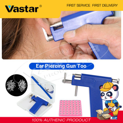 Vastar ตัวสเตนเลสสตีลชุดเครื่องมือเจาะ Professional หูจมูกจมูกเครื่องเจาะพร้อมเครื่องเจาะหูเครื่องมือ