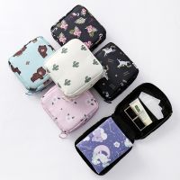 Women Tampon Storage Bag Waterproof Mini Sanitary Napkin Toiletry Bag Travel Cosmetic Bag Makeup Pouch Data Cable сумка женская