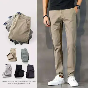 New High Quality Mens Summer Casual Cargo Pants Loose Natural Cotton  Trousers Elastic Waist Straight Leg  China Pants and Men Pants price   MadeinChinacom