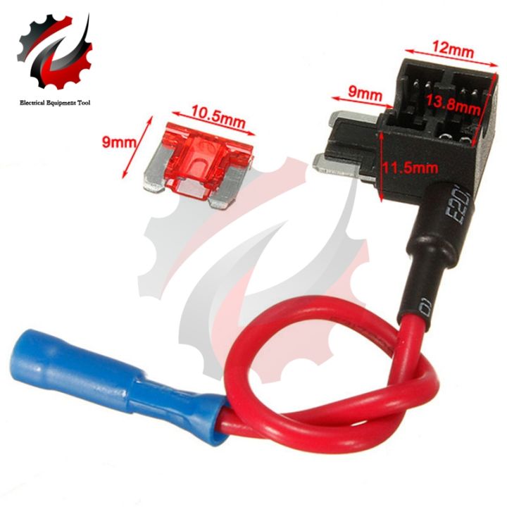 yf-12v-micro-mini-standard-size-car-fuse-holder-add-a-circuit-tap-adapter-atm-apm-blade-auto-with-10a