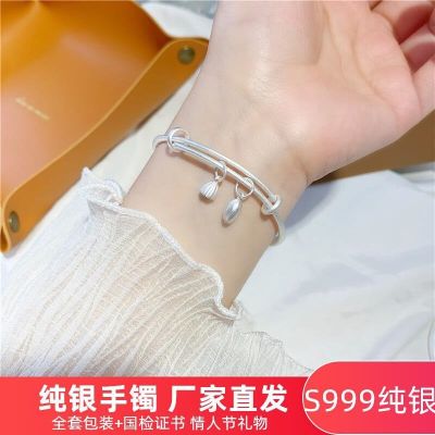 S999 sterling silver bracelet female young solid fine the stylish sent girlfriend girlfriends presents valentines day