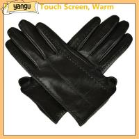 YANGU Fashion Outdoor Sport Full Finger Apparel Accessories Winter Warm Leather Gloves Touch Screen