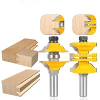 2pcs 12mm 1/2－Shank Entry ประตูภายใน Ogee Router Bit Matched Milling Cutter Set สําหรับเครื่องไม้