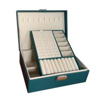 【hot】❁  Leather Jewelry Storage Display European-Style Multi-Function  With Drawer