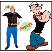 ✨✨BEST SELLER?? cp85 ชุดป๊อปอาย ชุดPopeyeกล้ามใหญ่ ชุดกะลาสีเรือผู้ชาย ชุดป๊อปอาย Popeye costume ##ชุดแฟนซี ชุดเด็ก ฮีโร่ Fancy Hero Kids