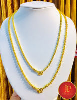 สร้อยคอ ทองชุบ ทองหุ้ม ลายเกลียวเชือก น้ำหนัก 2 บาท สวยเสมือนจริง JPgoldjewelry