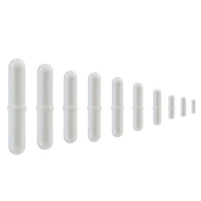 10Pcs Magnetic Stirrer Mixer Stir Bar Spinbar Stirring for Lab Use White Color
