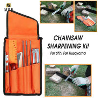 Chain Saw Sharpening Kit Sharpener Guide File Storage Bag Tool Set Woodworking