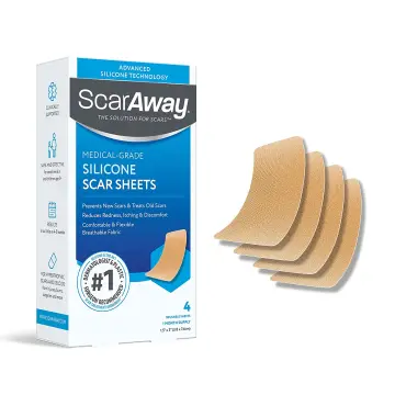 3 Pack Silicone Scar Sheets,Medical Grade Soft Silicone Scar Tape, Strips, Roll - Scars Removal Treatment,8Pcs/Pack, Size: One size, Other