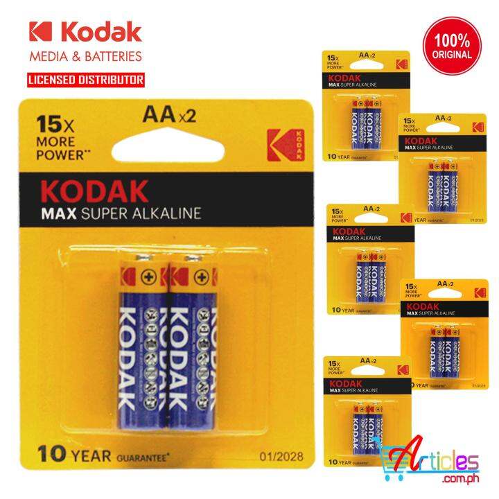 Kodak Max Alkaline Aa Battery 2 Pcs Set Of 6 Lazada Ph 3304