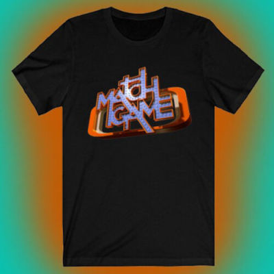 Match Game Tv Game Show Logo Mens Black Tshirt Size S To 5Xl