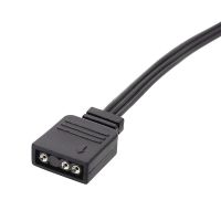 、‘】【； For Corsair RGB To Standard ARGB 4-Pin 5V Adapter Connector RGB Cable 25Cm Extension Cord