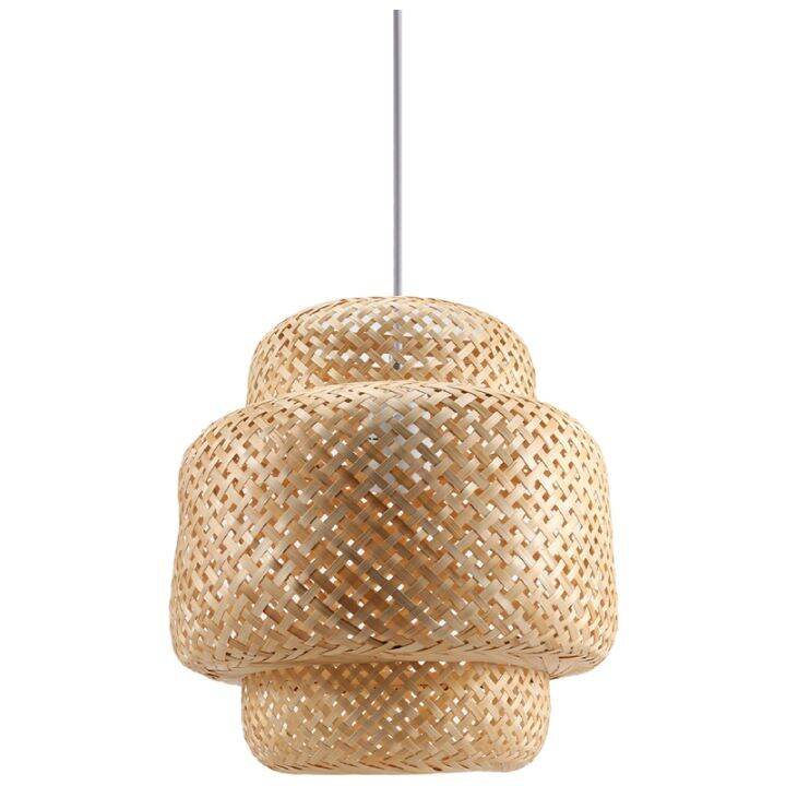 Modern Bamboo Pendant Light Rattan Lights Fixture Bamboo Wicker