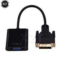 【On Sale】 Aziz Electronics DVI ไปที่ตัวรับ VGA 1080P DVI-D สาย VGA 24 + 1 25 Pin DVI ตัวผู้เป็น15 Pin VGA ตัวเมียตัวแปลงวิดีโอสำหรับ PC DVD HDTV