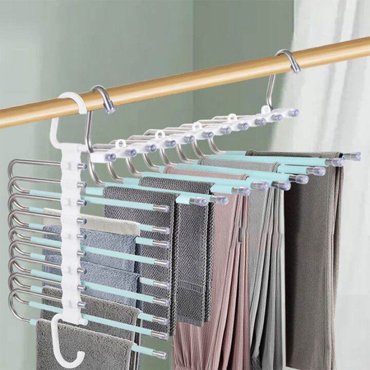 9-in-1-pants-hanger-for-clothes-rack-adjustable-closet-organizer-trouser-storage-rack