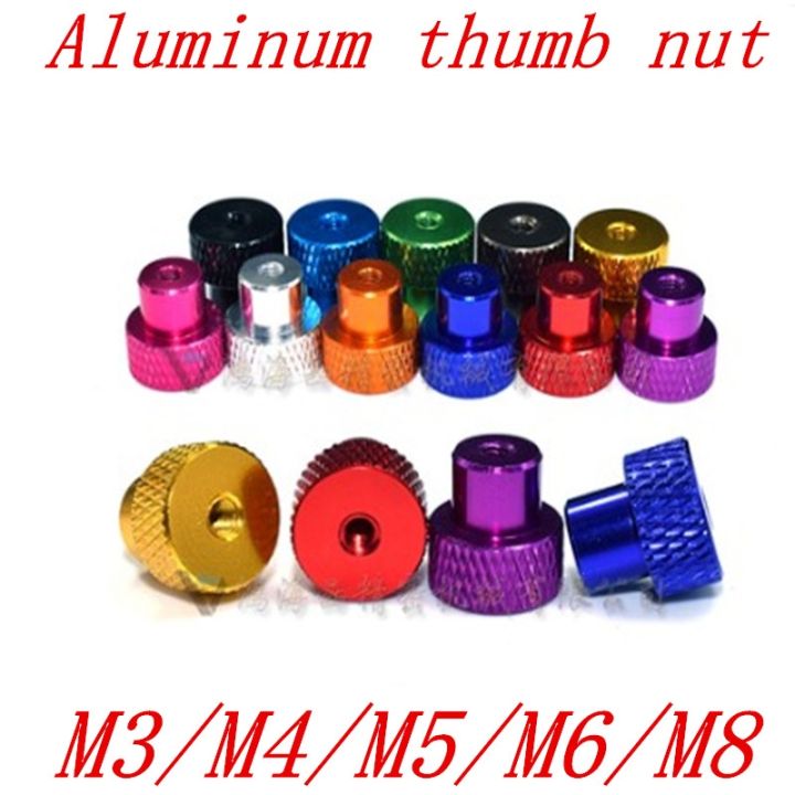 2-5pcs-lot-m3-m4-m5-m6-m8-thumb-nuts-through-hole-aluminum-frame-hand-tighten-flange-nut-step-knurled-thumb-nut