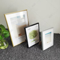 NEW2022 Aluminum Picture Frame Classic Certificate Frame For Wall Hanging With Plastic Glass Metal Photo Frame For Pictures