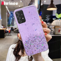 NIWINEE เคสโทรศัพท์นิ่มโปร่งใสดาวสำหรับ Samsung Galaxy A14 5G A32 A72 4G A73 5G A13 4G A22 5G A22 A12 4G M22สว่างฝาครอบโทรศัพท์ซิลิโคนใสกันตกแฟชั่นโทรศัพท์กันกระแทกเคสดีไซน์ใหม่2020