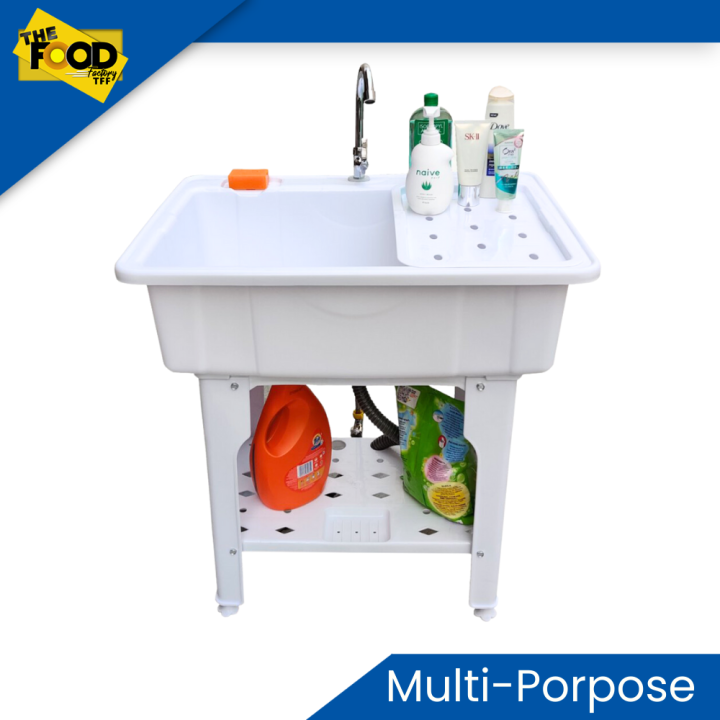Multi Purpose Utility Sink Lababo Outdoor/Indoor Plastic Laundry Sink