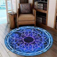 Sakura Magic Premium Round Rug Housewarming Gift Welcome Mat Custom Doormat Interior Decoration WaterproofPrinted Carpet