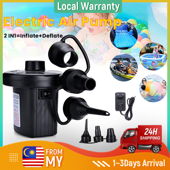 【Malaysia ready stock】3 Nozzles Portable Electric Air Pump 220V for ...