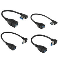 Usb 3.0 Angle 90 Degree Extension Cable Male To Female Adapter Cord Data