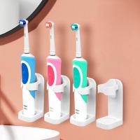 Traceless Toothbrush Holder Bath Wall-Mounted Electric Toothbrush Holders Adults Toothbrush Stand Hanger Bathroom Accessories