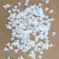 Shower Head Accessories White Silicone Nail Tips Water Sprinkler Top Spray Accessories Parts Silicone Dispensing Granules 100pcs