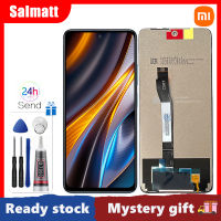 จอ LCD แบบดั้งเดิม Salmatt สำหรับ Xiaomi POCO X4 GT อะไหล่ Xiaomi ชิ้นส่วนจอสัมผัสแอลซีดีของเครื่องแปลงดิจิทัล Xiaomi หน้าจอ POCO X4 GT 22041216G