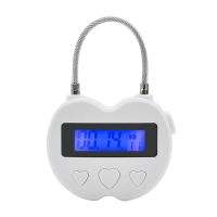 Smart Time Lock LCD Display Time Lock Multifunction Electronic Timer,Waterproof USB Rechargeable Temporary Timer Padlock