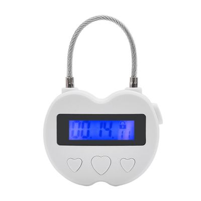 Smart Time Lock LCD Display Time Lock Multifunction Electronic Timer,Waterproof USB Rechargeable Temporary Timer Padlock