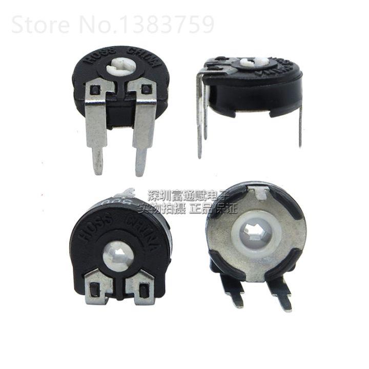 5pcs Potentiometer PT10-1K 2K 5K 10K 50K Horizontal Arrow Hole Potentiometer