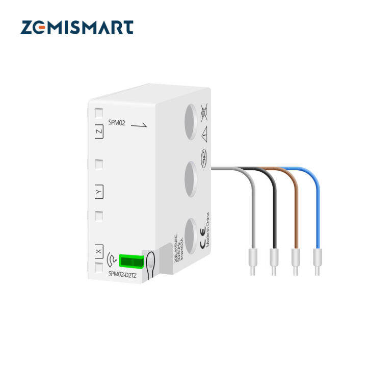 Hv759aa !Zemismart Tuya Zigbee WiFi 3 Phase Electric Energy Meter 63A
