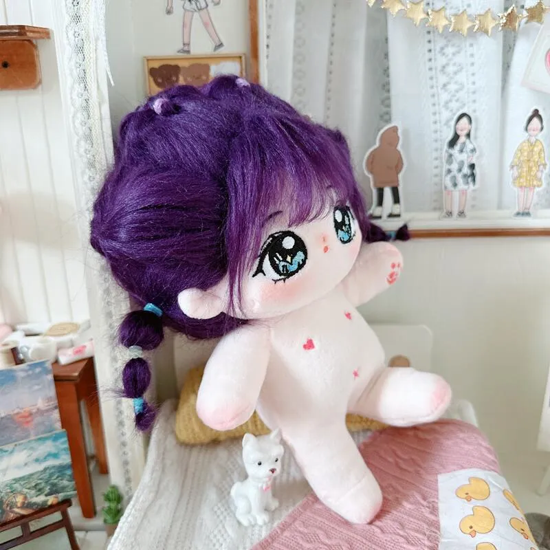 20cm Have a bone Cute Doll Purple Hair Blue Black Eyes Doll Jennie ...