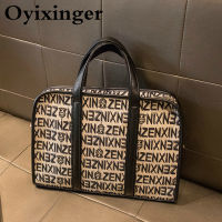 OYIXINGER Women Leather Briefcase 2022 New Waterproof Shoulder Bag Ladies Business Laptop Briefcase For 13" 14" Hp