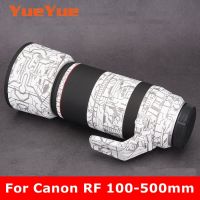 สำหรับ Canon RF 100-500มิลลิเมตร F4.5-7.1 L IS USM ป้องกันรอยขีดข่วนกล้องเลนส์สติ๊กเกอร์เสื้อห่อฟิล์มป้องกันร่างกายป้องกันผิวปก