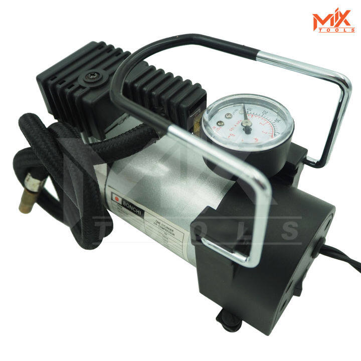 bonchi-ปั๊มลมมินิ-12v-mini-air-compressor-120psi-ปั๊มลมรถยนต์-ปั๊มลมไฟฟ้า-ปั๊มเติมลมยาง-2ลูกสูบ-พร้อมอุปกรณ์