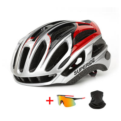 SUPERIDE TRAIL DH MTB Bike Helmet with Glasses Ultralight Mountain Bicycle Safety Helmet Men Women Road Riding Cycling Helmet