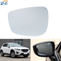 ZUK ด้านนอกกระจกมองหลังด้านข้างประตูกระจกเลนส์ความร้อนสำหรับ Mazda CX5 CX-5 2015 2016 KA5D-69-1G7 KA5D-69-1G1