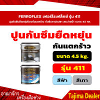 FERROFLEX เฟอร์โรเฟล็กซ์ รุ่น 411 ปูนกันซึมยืดหยุ่นป้องกันแตกร้าว กันซึมทาบ่อปลา สระว่ายน้ำ ขนาด 4.5 กก. - สีฟ้า