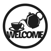 [FudFudAR] ฝุด-ฝุด-อะ ป้ายร้านกาแฟ แบบที่ 1 ตกแต่งร้านกาแฟ ติดผนังร้านแก มุมกาแฟ ตกแต่งบ้าน ติดผนังสวยๆ Coffee Welcome ชิ้นงานอะคริลิค เรียบหรู