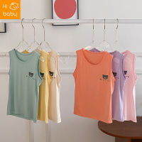 2023 Summer New Childrens Vest Modal Candy Color Simple Sleeveless Top for Boys and Girls