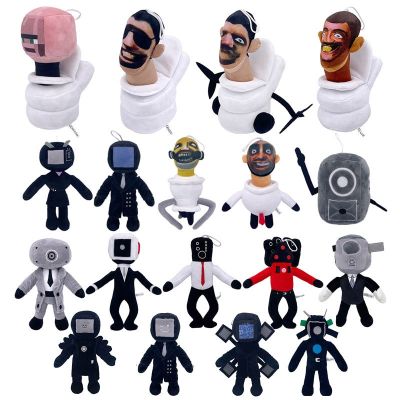 【CW】◆  Skibidi Toilet Stuffed Collectible Gifts for Kids Fans Adults Birthday Anime Game Figure  TV Man Cameraman