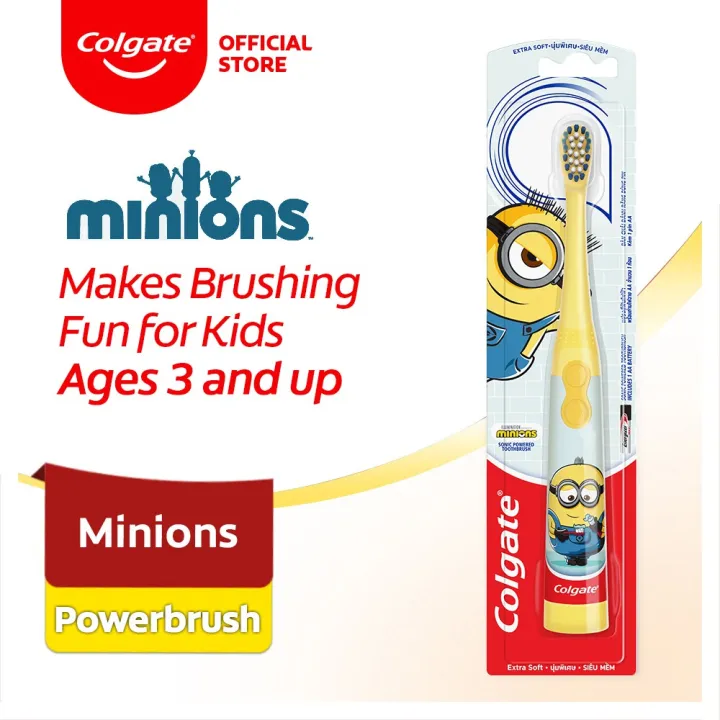 Colgate Kids Minions Sonic Electric Toothbrush (Assorted) Lazada PH