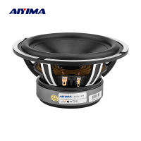 AIYIMA 1Pcs 6.5วูฟเฟอร์นิ้วลำโพง50W 4 Ohm BassเสียงรถลำโพงเสียงDriverอะลูมิเนียมเซรามิคสีดำDiamond Cast Booksheft