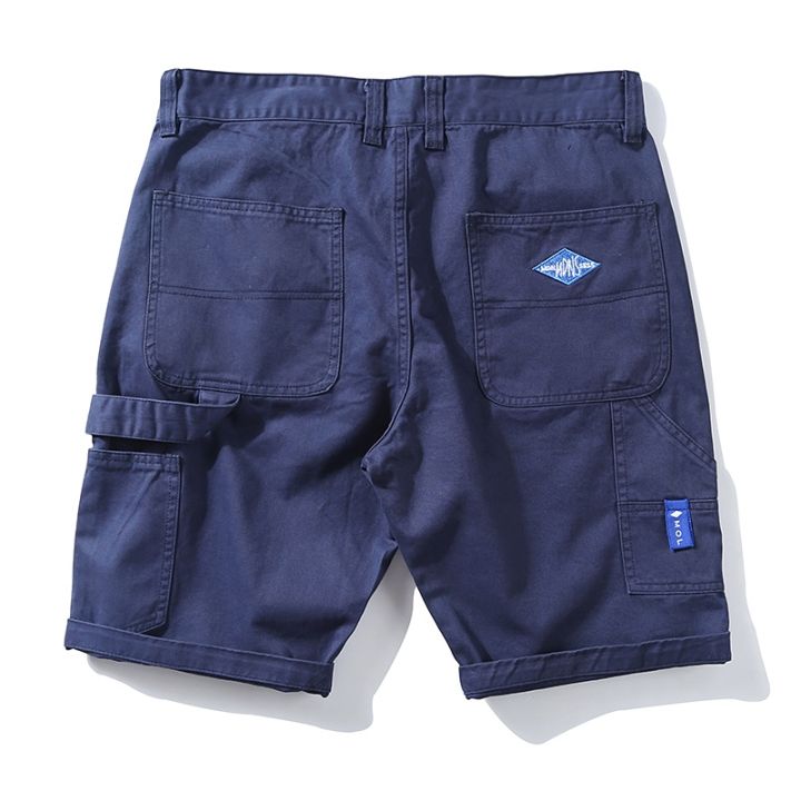 cargo-shorts-mens-trendy-nd-korean-style-slim-fit-all-match-loose-plus-size-five-point-pants
